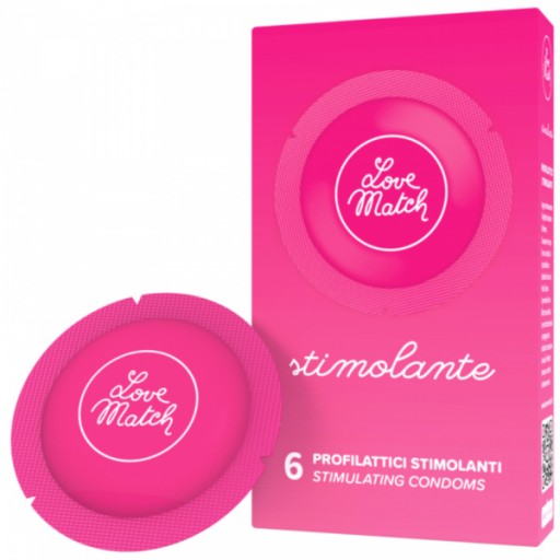 Kondómy Love match, ktoré stimulujú ženu, 6 ks