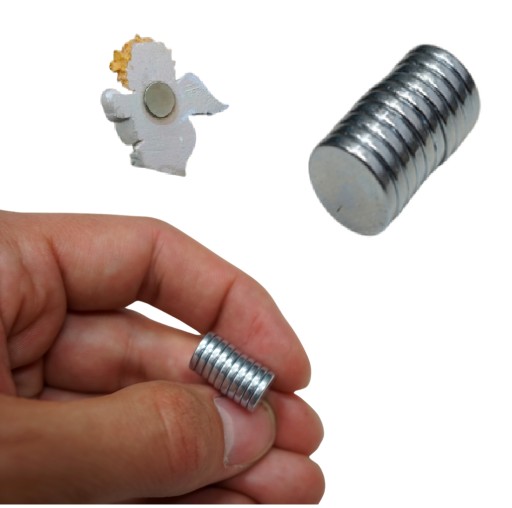 SILNÉ NEODYMIOVÉ MAGNETY SADA 10 VALCOV