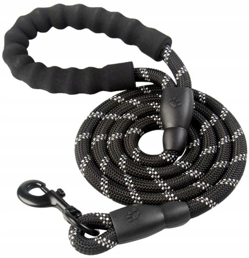 Silné hrubé reflexné vodítko pre psov 1,5 m