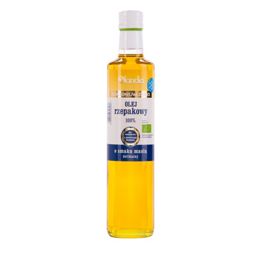 Studený BIO repkový olej z repkových klíčkov Maslo 500ml Olandia