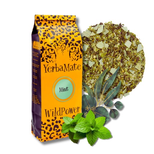 Yerba Mate MINT 200g WildPower mäta eukalyptus