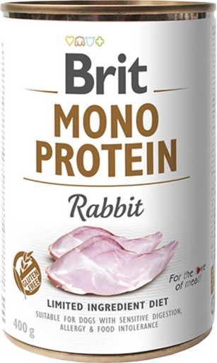 BRIT Mono Protein Rabbit - králik 400g (plechovka)