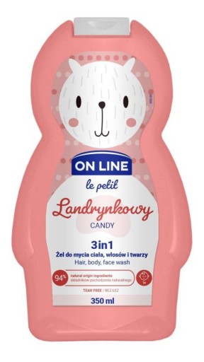 On Line Le Petit Umývací gél 3v1 Tvrdý cukrík 350 ml