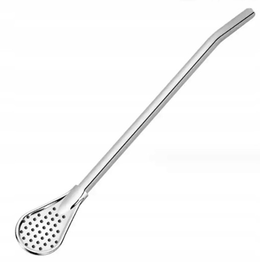 YERBA MATE BOMBILLA S ODNÍMATEĽNÝM FILTROM 180MM STRIEBORNÁ OCEL DA139