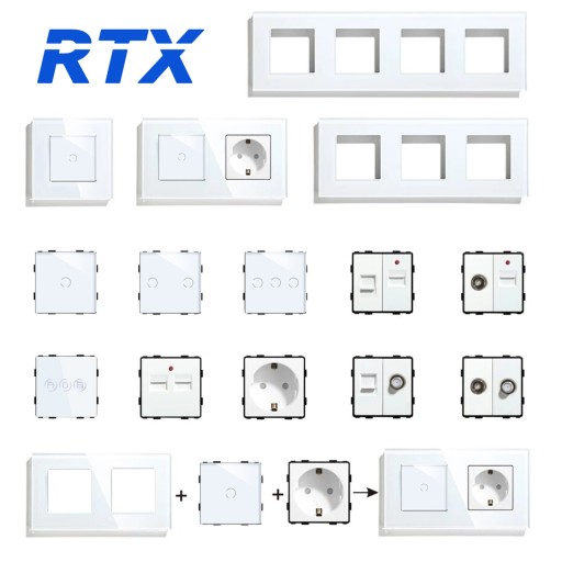 1/2 biely uzáver - Panel pre systém RTX SH