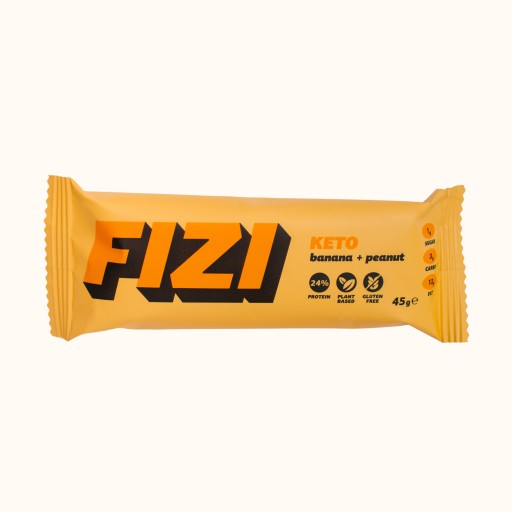 FIZI Keto Protein Banana+Arašidová tyčinka 45g