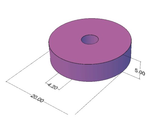 Prsteň Magnet MP 20x4,2x5 N38 5 ks