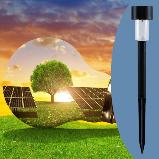 Solárne LED záhradné svietidlá Zapustené studené biele svetlo 30cm Volteno 4 ks.