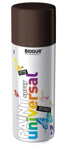 SPREJ V SPREJ HNEDÁ MAT RAL 8017 BIODUR RÝCHLOSCHNÚCA FARBA SMALT 400ML
