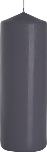 Sviečka valcová BISPOL Aura 90H 20CM SW80/200 ŠEDÁ