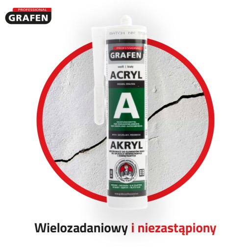 GRAFEN akrylový biely akrylový tmel 300ml