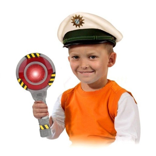 Police Illuminated Stop Go Lollipop, obojstranné
