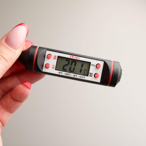 Sillar: Kuchynský špendlíkový teplomer LCD Sonda na mäso a víno