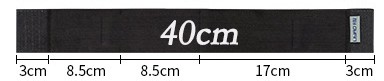 Organizérový pás do kufra auta, elastický na suchý zips, 40 cm