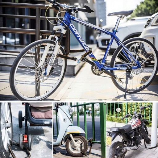 BIKE LOCK REŤAZOVÝ ZÁMEK ZÁMOK NA MOTOR BICYKEL TVRZENÝ