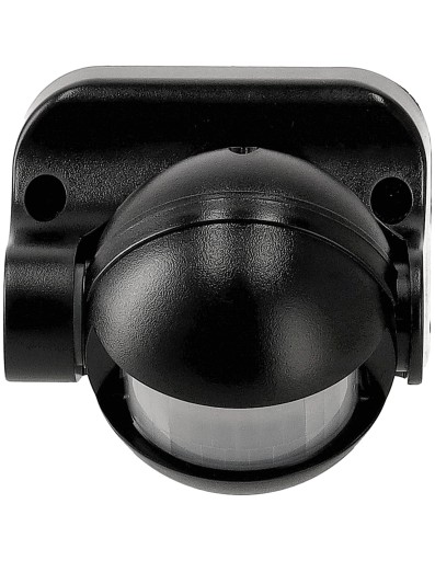 LED PIR pohybový senzor IP44 1200W PR013-čierna