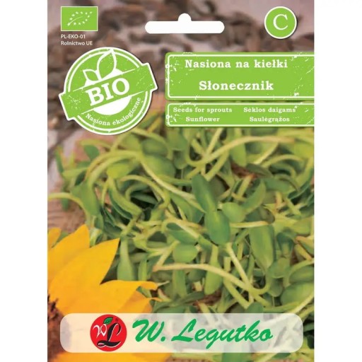 Slnečnicové klíčky semienka 40g BIO - Semená - W. Legutko