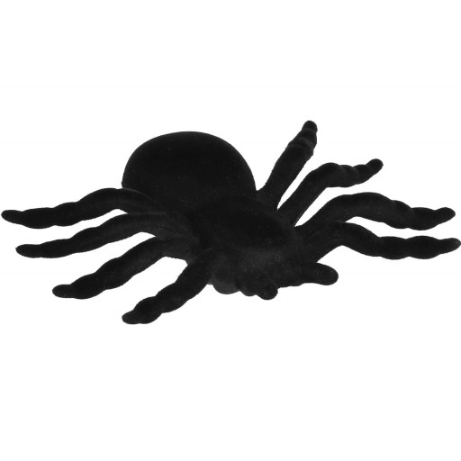 UMELÉ PAVÚKY ČIERNE VEĽKÉ HALLOWEENSKÉ DEKORÁCIE x2 DEKORÁCIE PAVÚVKY x2