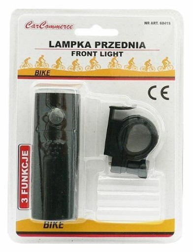 BIKE PREDNÁ LAMPA ČIERNA 5LED SUPER BIELA