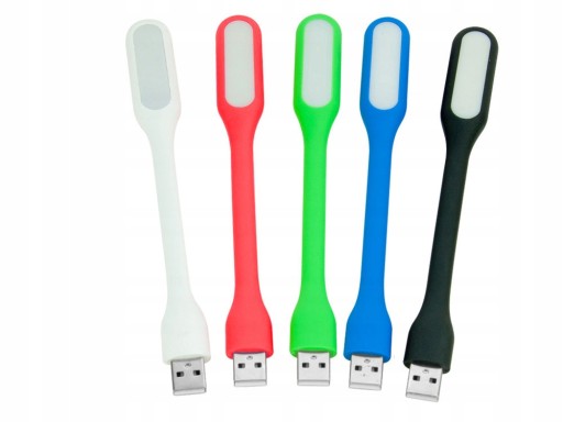 SILIKÓNOVÁ USB LAMPA PRE PRENOSNÝ PC 6 LED VÝKONNÁ BIELA FARBA