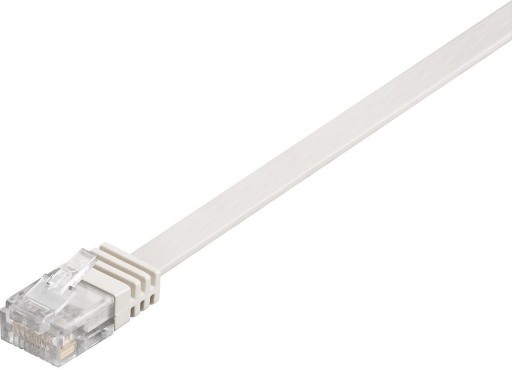 MicroConnect U/UTP CAT6 0,50M biely plochý