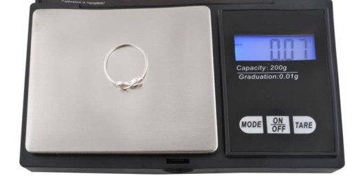Precízna vrecková váha na šperky 500g x 0,1g s chlopňou