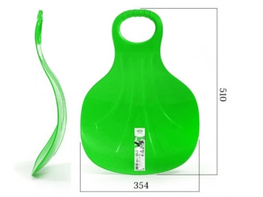 Prosperplast Kid 2 plastové šmykľavky na sane, zelená šmykľavka, dupolot