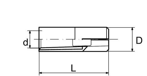 Oceľová rozpínacia manžeta M10x40mm 20 ks