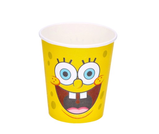 SpongeBob papierové poháre 250 ml 8 ks.