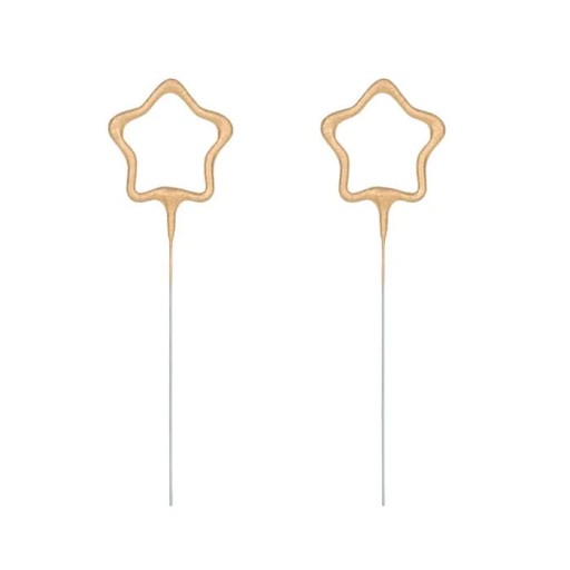 STUDENÉ Sparkles ZLATÉ HVIEZDY 16,5CM 2KS