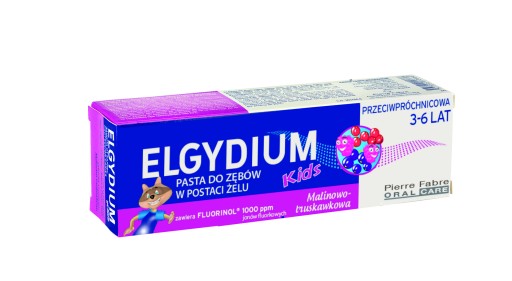Zubná pasta Elgydium pre deti malina jahoda.