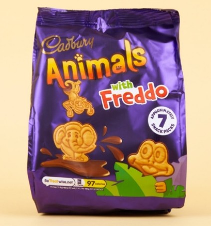 1x139g CADBURY Mini Animals with Fredo 7 pack UK