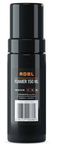 Adbl Foamer 150ml penidlo Fľaša na penu