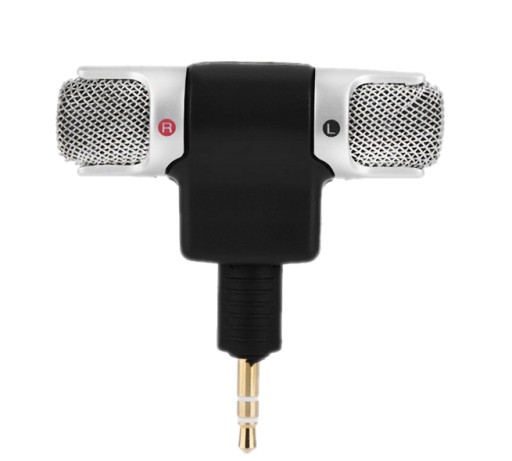 MINI STEREOFÓNOVÝ MIKROFÓN SKLADACÍ KONEKTOR 3,5MM