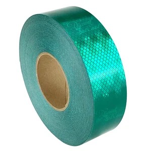 REFLEXNÁ PÁSKA SAMOLEPIACA FÓLIA ZELENÁ PRIZMATICKÁ NÁLEPKA 5CM