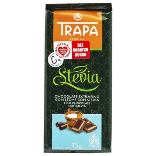 Mliečna čokoláda so stéviou 75 g
