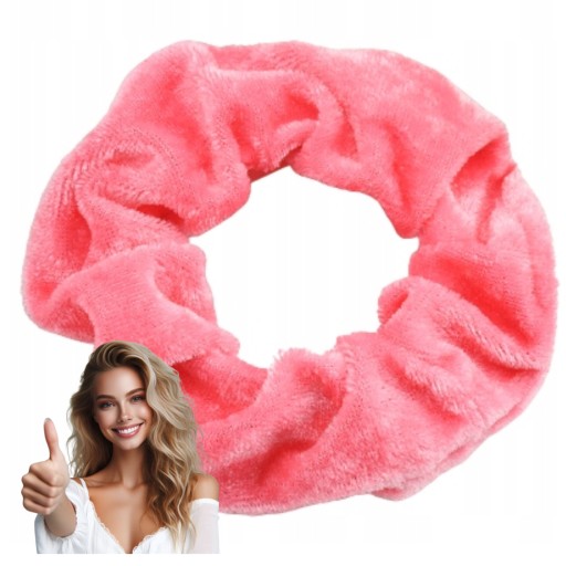 VELÚROVÉ scrunchie na vlasy ružové BEZPEČNÉ a módne scrunchie POHODLNÉ