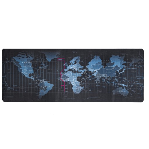 Podložka pod myš, klávesnica, veľká 80x30 cm, mapa sveta, podložka na stôl