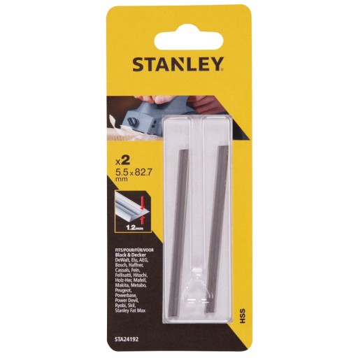 STANLEY Sada nožov pre HSS hoblík 82mm STA24192