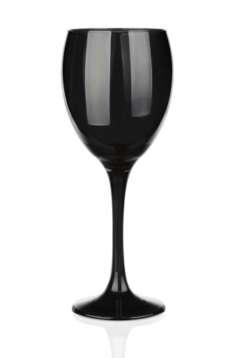 ČIERNE POHÁR NA ČERVENÉ VÍNO PLNÉ 300ML