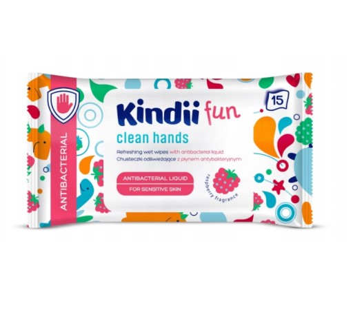 KINDII OSVIEŽUJÚCE Utierky FUN 15 ks