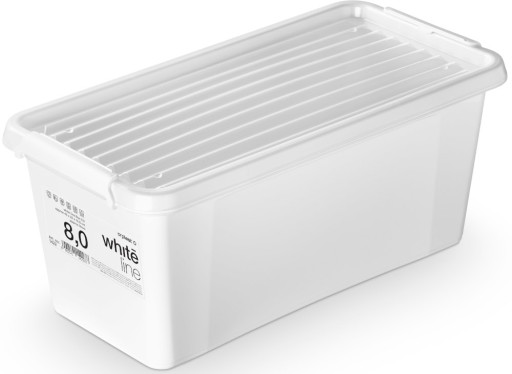 ORGANIZÁTOR KONTAJNER S VÍKOM 8 L BIELY