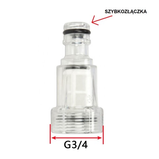 VODNÝ FILTER PRE TLAKOVÉ UMÝVAČKY 3/4''