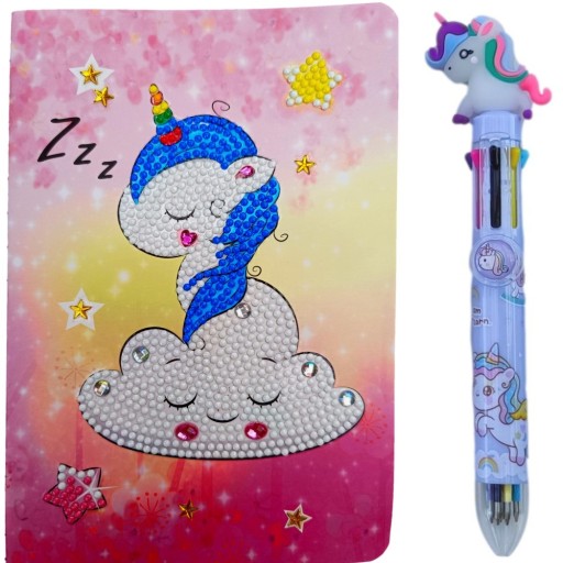DIÁROVÝ ZÁPISNÍK VYŠÍVACÍ DIAMANTOVÝ BALLPOINT ZÁPISNÍK