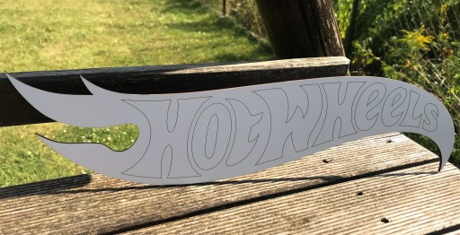 Gravírovanie Hot Wheels, meno dieťaťa, biely tanier