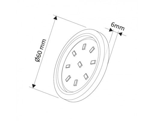 LED EYEL XL ČIERNA 3W NEUTRÁLNY ORBIT-XL-CZ-40K-01W