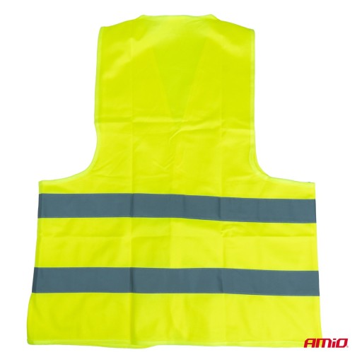 ŽLTÁ VÝSTRAŽNÁ VESTA SV-01 S CERTIFIKÁTOM