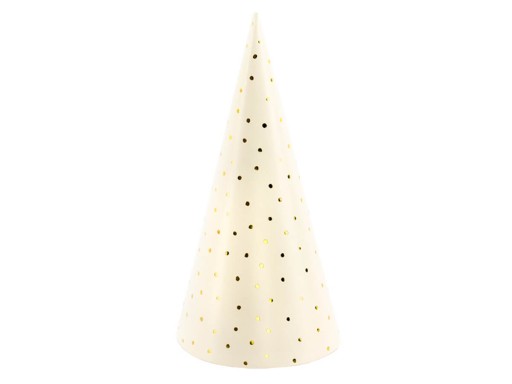 Čiapky bodkované, svetloružové, 21cm, 1 balenie / 6 ks