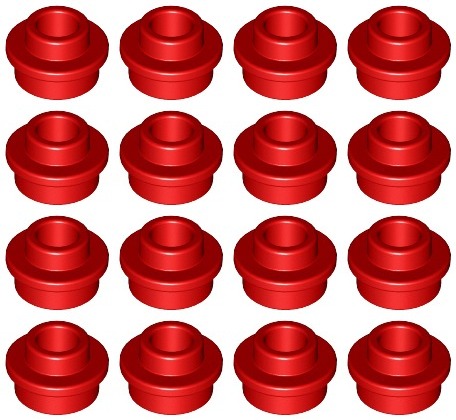 LEGO 85861 1x1 červená NOVINKA (2g) 16 ks.