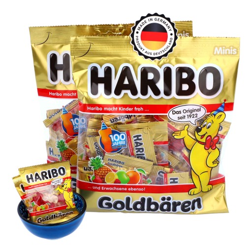 HARIBO MINI Zlaté medvedíky ovocné želé 250 g DE